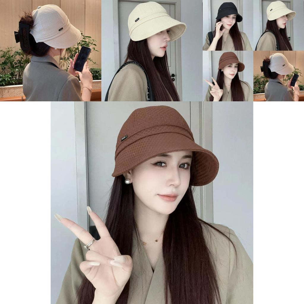 Polyester Women Uv Protection Sun Hat With Wide Brim For Spring Summer Outdoors