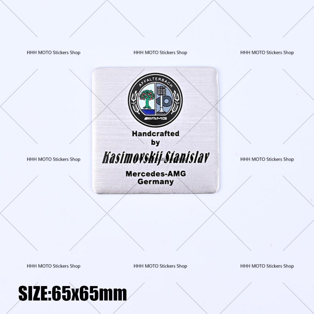 Car Engine Sticker AFFALTERBACH Nameplate Label Emblem Sticker for Mercedes Benz AMG Maybach W205 W213 W166 W177 W463 W464 CLA NDEFG1
