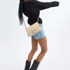 Coach Soft Tabby 26 Logo Magnetic Closure Leather Handbag Women handbag Ivory CR653-LHVT5