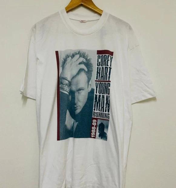 Vintage 80’s Corey Hart “ Young Man Running 1989 T-Shirt Tour Pop Music St