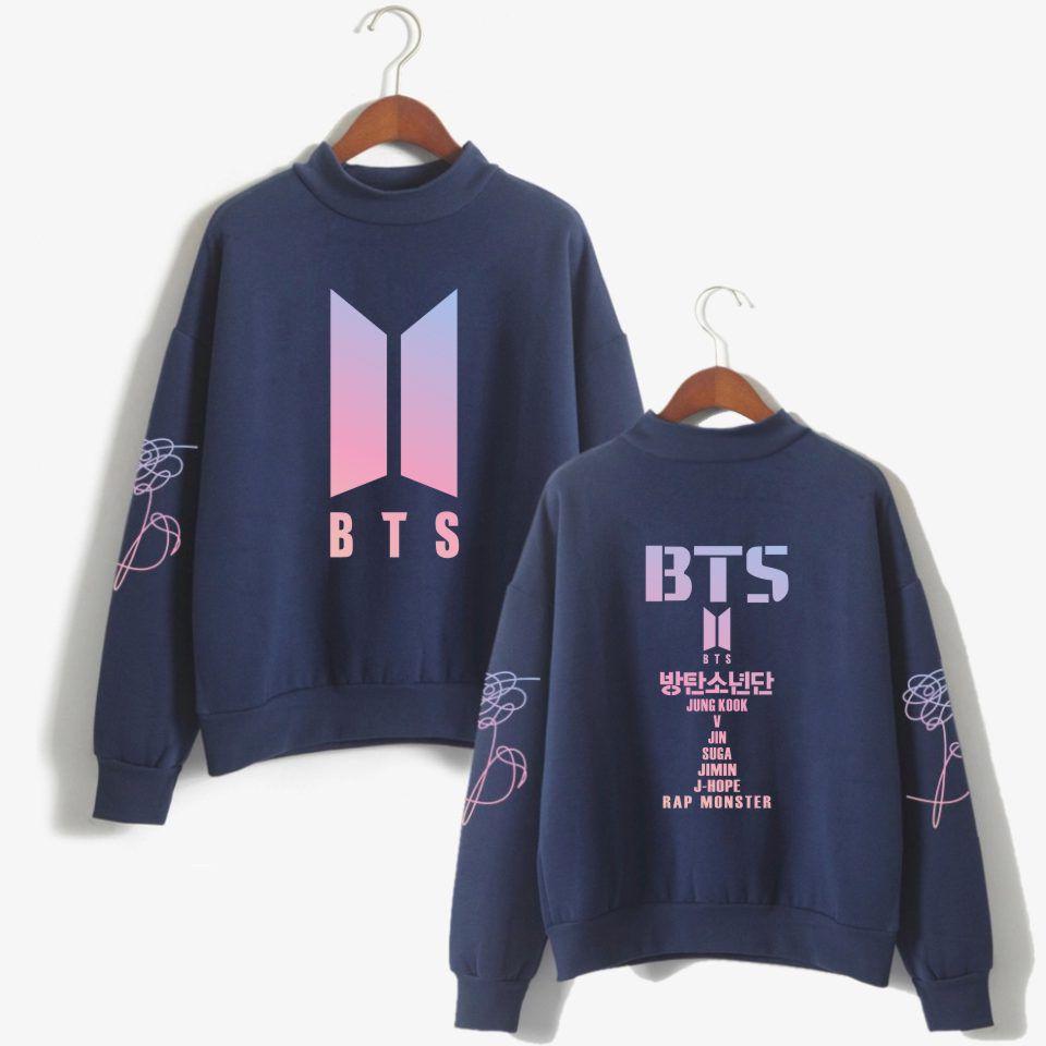 Bts Kpop Свитер In Bloom Унисекс Худи Jung Kook Bangtan Boys Стильный Удобный Смесь хлопка