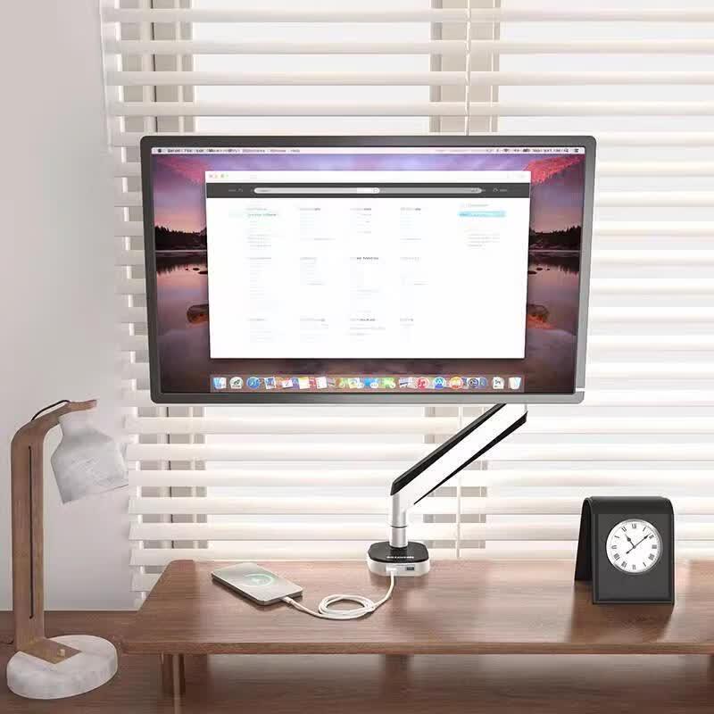 Механический пружинный кронштейн для монитора Leaglee D8A с USB-хабом