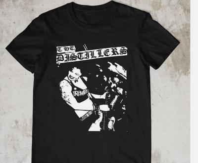 Редкая черная хлопковая футболка The Distillers с коротким рукавом, все размеры