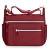 Ladies Nylon Messenger Bag With Contrast Color Design For Casual Outings