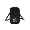 New MLB Leather Cell Phone Pouch, Crossbody Bag, Shoulder Bag Unisex Black 32BGDN111-50L