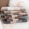Retro Plaid Scarf for Women Winter Atmosphere  Korean Style Student Imitation Cashmere Plaid Warm Scarf for Men