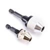 1/4" Hex Shank Keyless Drill Chuck Quick Change Bit Driver Converter Adaptor