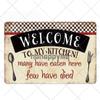 Винтажная металлическая жестяная вывеска для кухни, ретро постеры, тарелка с едой, тарелка для паба, бара, кухни, столовой, украшение стены, домашний декор 20*30 см