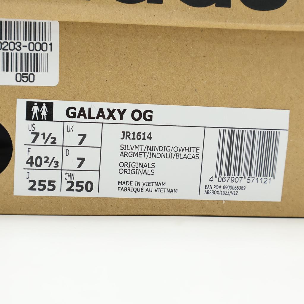 JR1614 adidas Originals Galaxy OG Серебристый Металлик Ночной Индиго Цвет Небеленого Хлопка (Мужской)
