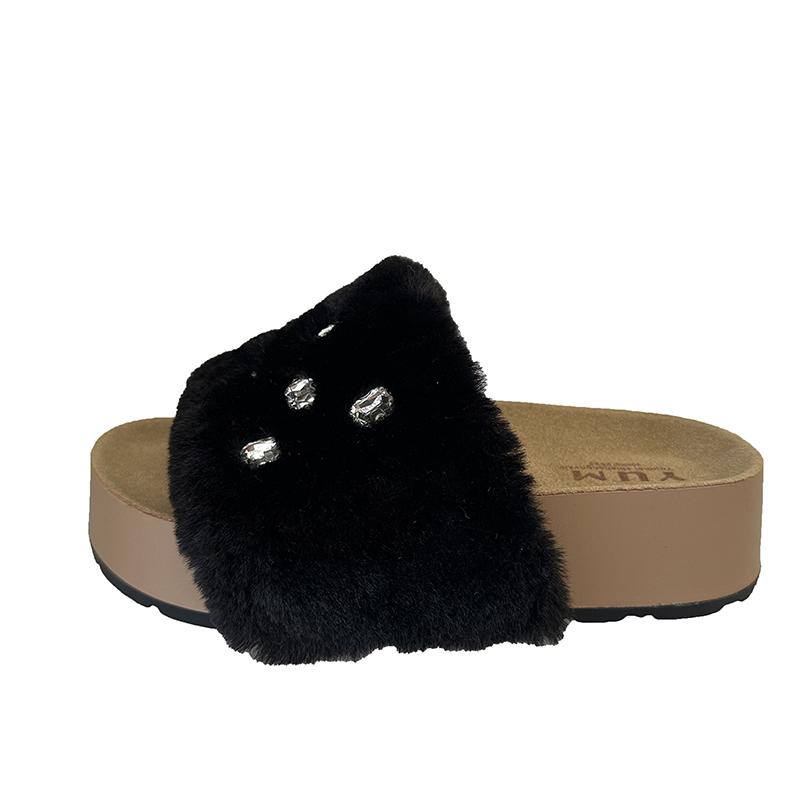 Fashion High Quality Slippers Home Winter Casual Designer Shoes Women 2025 New Luxury Slides Fashion Elegant Footwear