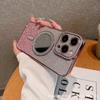 Новый чехол для мобильного телефона iPhone18 гальванический с блестящими стразами 17 магнитная зарядка зеркальный защитный чехол для Apple 15 Pro Max