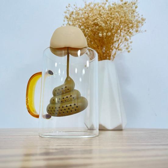 Ситечко для чая креативной формы, силиконовый заварочный чайник, пищевой мелкий сетчатый фильтр для чайных листьев для домашней кухни