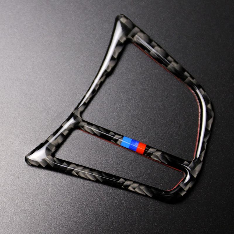 2pcs/Set Car Steering Wheel Button Frame Cover Trim Carbon Fiber Interior for BMW 1 2 3 4 Series F20 F21 F30 F32 F34 Auto Parts