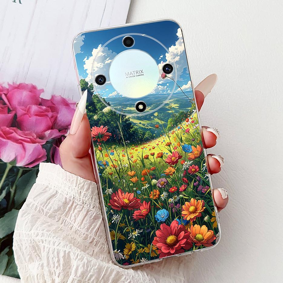 Чехол для Honor X9a Magic5 Lite Популярный Роскошный Расписной Чехол Мягкий Тонкий Чехол для Телефона Для Honor Magic 5 Lite HonorX9a Задняя Крышка Сумки