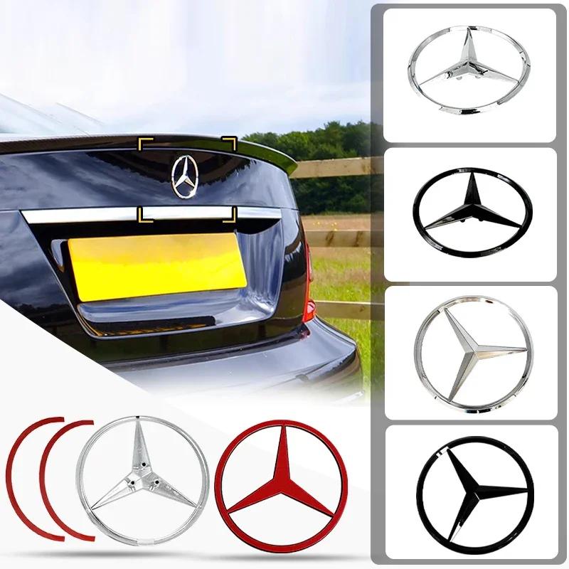 EVW5 For AMG Benz 3D ABS silver/Black car rear Tail Trunk emblem badge sticker Decals For Mercedes Benz W177 19-21 Year A-Class model