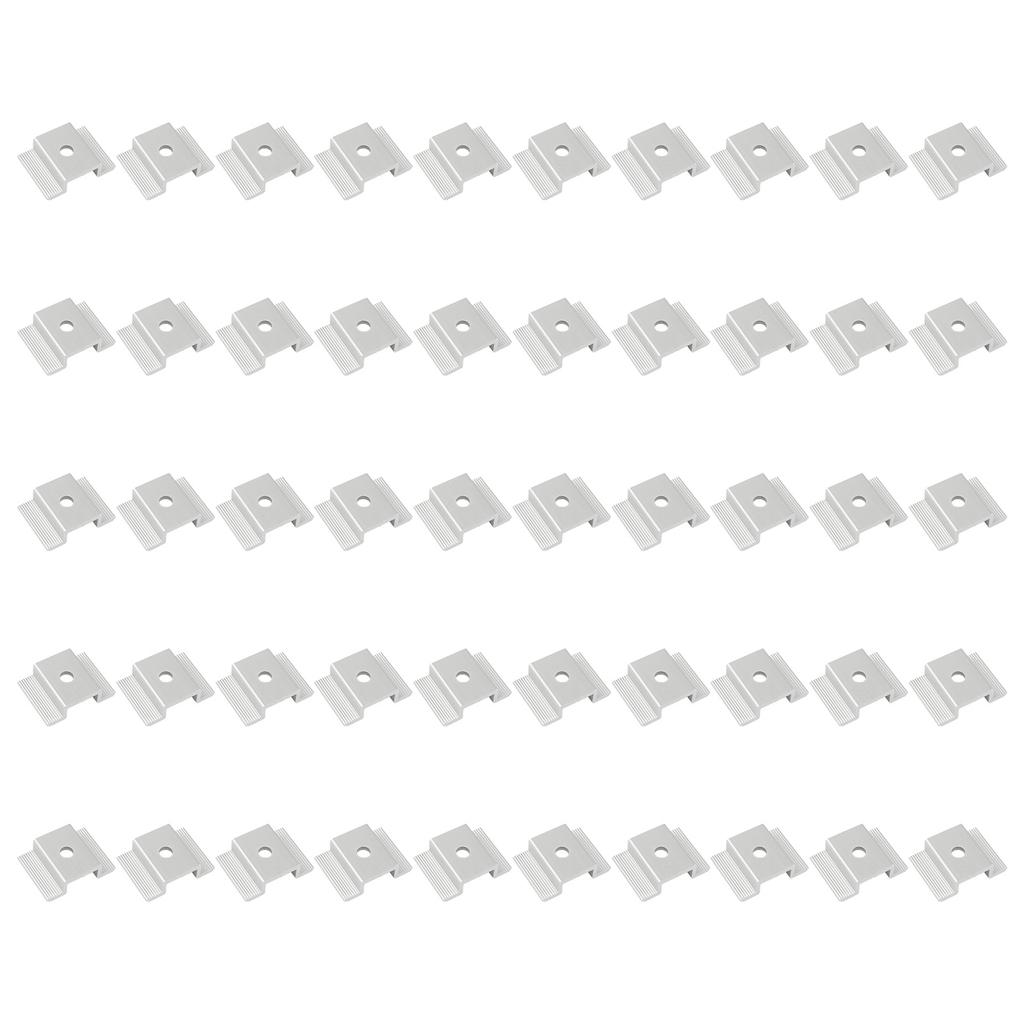 20/50 шт. Регулируемые средние прижимы для солнечных панелей, Монтажный кронштейн для солнечных панелей, Зажим, Аксессуары для солнечной системы, Легко установить