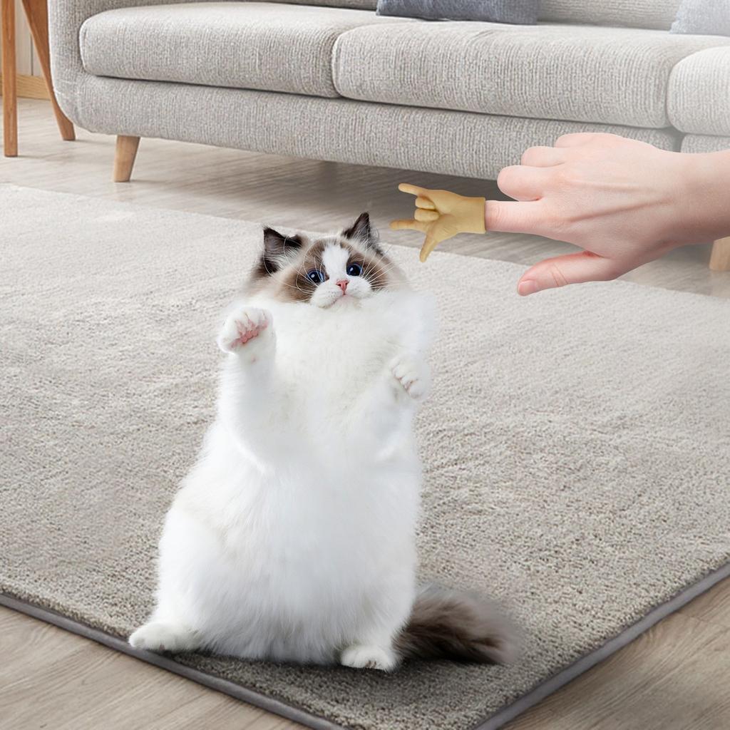 Перчатки для дразнения кошек, палочки для дразнения кошек, перчатки для пальцев кошек, поглаживание кошек, высокая эластичность