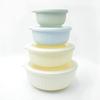 4 pieces/set Food Grade Salad Bowl Stacking Refrigerator Preservation Box Portable Crisper  Outdoor