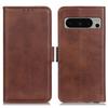 For Google Pixel 8 Pro Protective Wallet Case Cowhide Texture Leather Stand Shockproof Phone Cover