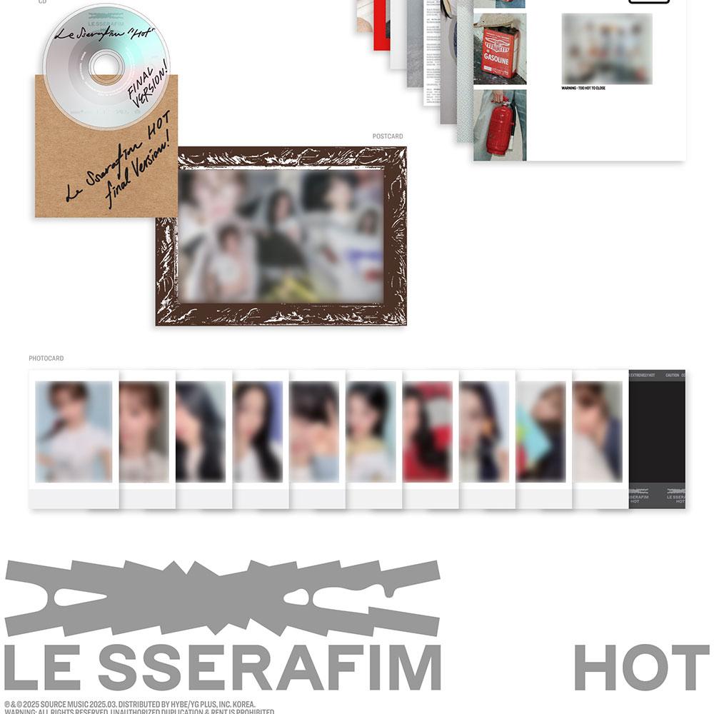 (ЖЕСТЯНОЙ КЕЙС вер.) LE SSERAFIM [HOT] 5-й МИНИ-АЛЬБОМ