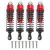 4 PCS 75mm RC Car Oil Shock Absorbers Aluminum Alloy Damper Set for 1 10 Scale RC Cars Red