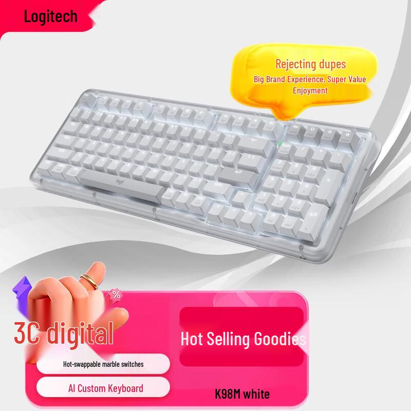 Logitech ALTO KEYS K98 Amber Series AI Custom Беспроводная механическая клавиатура