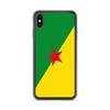 Coque iPhone - Drapeau Guyane - iPhone XS Max - Souple - Multicolore - Verticale