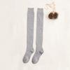 Autumn Winter Japanese Style Women's Over-the-Knee Wool Stockings Thickened Thigh Socks with Warm Knitted Crew Length Logo Body