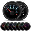 40-120℃,100-250℉ 52MM Water Temperature Gauge With Flashing Alarm Temp Sensor 10.2MM for Auto Car Boat Yacht 7 Color Light
