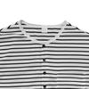 Men's Versatile T Shirt Autumn and Winter Base Long Sleeved Henry Shirt Casual Horizontal Striped Henry T-shirt