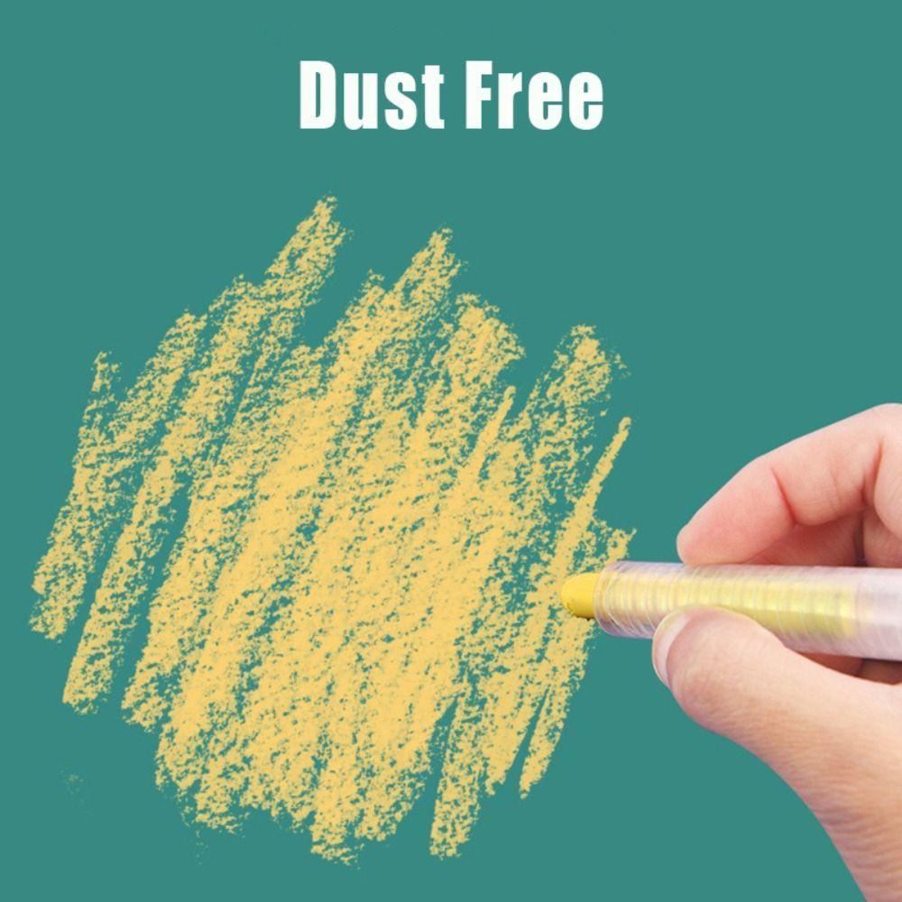 Цветной мел без пыли, не пачкающий руки, инструмент для письма на доске, для студентов, учителей