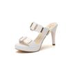 Summer Slingback Slides Party Woman Gladiator Casual Platform Open Toe Thin Heels Leisure Women Sandals High Heels SandalsShoes