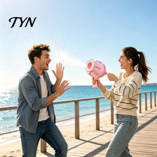 Portable Toy for Camping Handheld Air Cannon Toy, Single Shot Vortex No Fun Outdoor Boys Girls Battery Shooter Blower Prank Games, Yard Activities