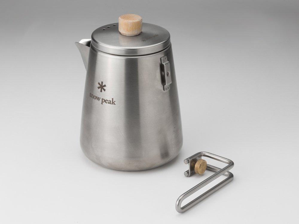 Snow Peak Чайник для бариста Field Barista Kettle из нержавеющей стали, натурального дерева Multi CS-115 Материал: сталь, латунь,