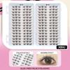 30Rows Idol Clusters Lashes Glue Eyelashes Book Manga Eyelash Clusters Diy Lashes Makeup Natural Anime Lashes Eyelash