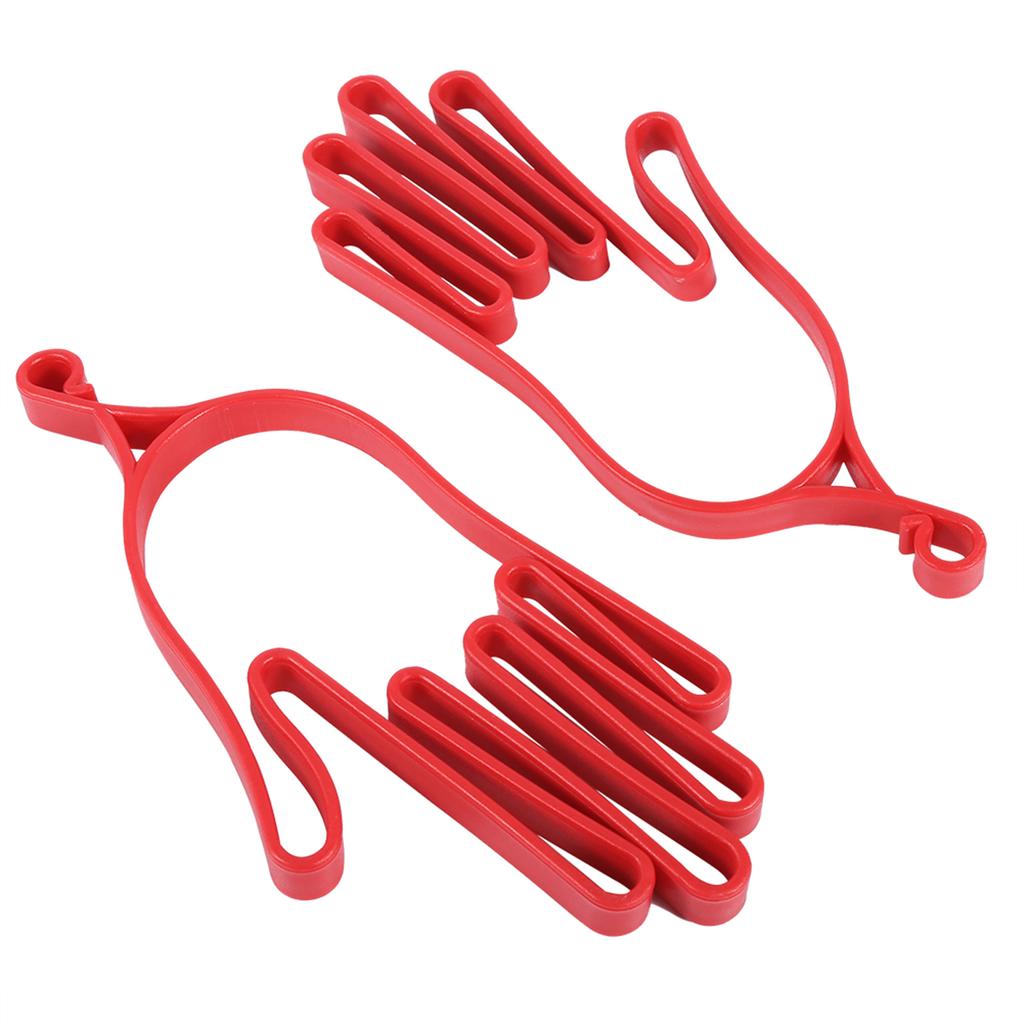 2pcs Red Durable Plastic Golf Gloves Stretcher Golf Gloves Hanger For Outdoor Sports