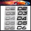 3D Premium D2 D3 D4 D5 D6 D7 Letters for Car Engine Hood Fender Trunk Tail Rear Decal Emblem Badge Sticker