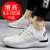 Invisible Inner Height Increase Men's Shoes 10cm Mesh Height Increase Shoes Men's 8cm Breathable Thick Sole 6cm White Shoes Sports Shoes