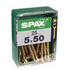 Шуруп - SPAX - Потайная головка - Diam. 5 мм - Длинный. 50 мм - Набор из 25 шт.