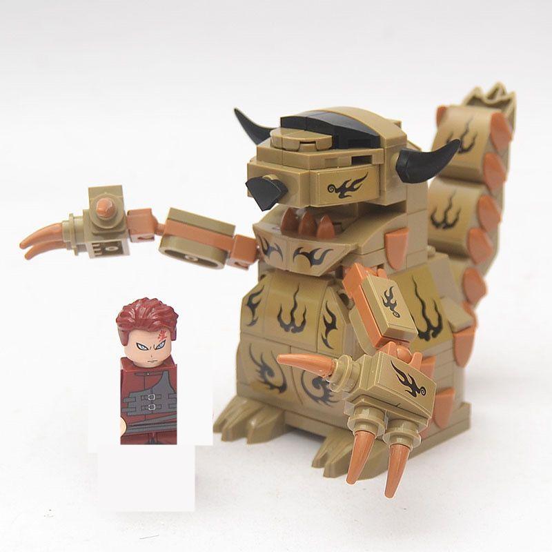 Anime Naruto Classic Cartoon Ninja Kurama Kyuubi Nine Tailed Fox Building Blocks Bricks Sets Movie Dolls Kids Toys Children Gift