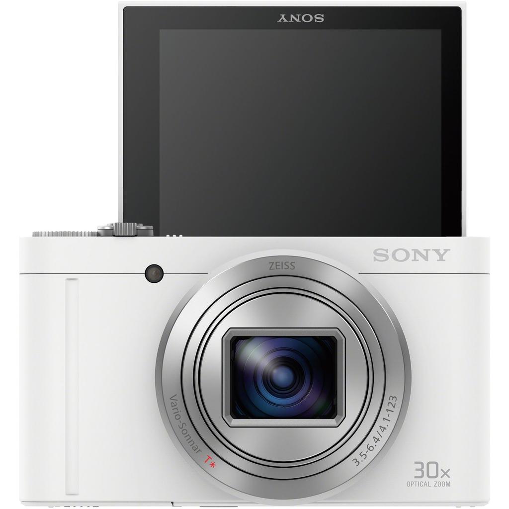 Sony Цифровая камера 30x оптический зум миллионов пикселей Белый WC DSC-WX500 18.2 Cyber-shot DSC-WX500