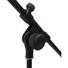 KC MBCS-02/BK Boom Microphone Stand, Straight/Straight, Black (Soft Case, Clip-on Microphone Holder Included)