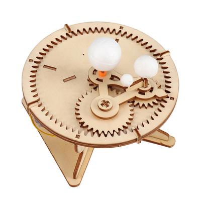 Земля Луна Солнце Шестерня Игрушка DIY Географические Модели Наборы Научное Образование Игрушка для Детей