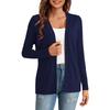Women's Fashionable Solid Color Long Sleeved  Versatile Cardigan Jacket