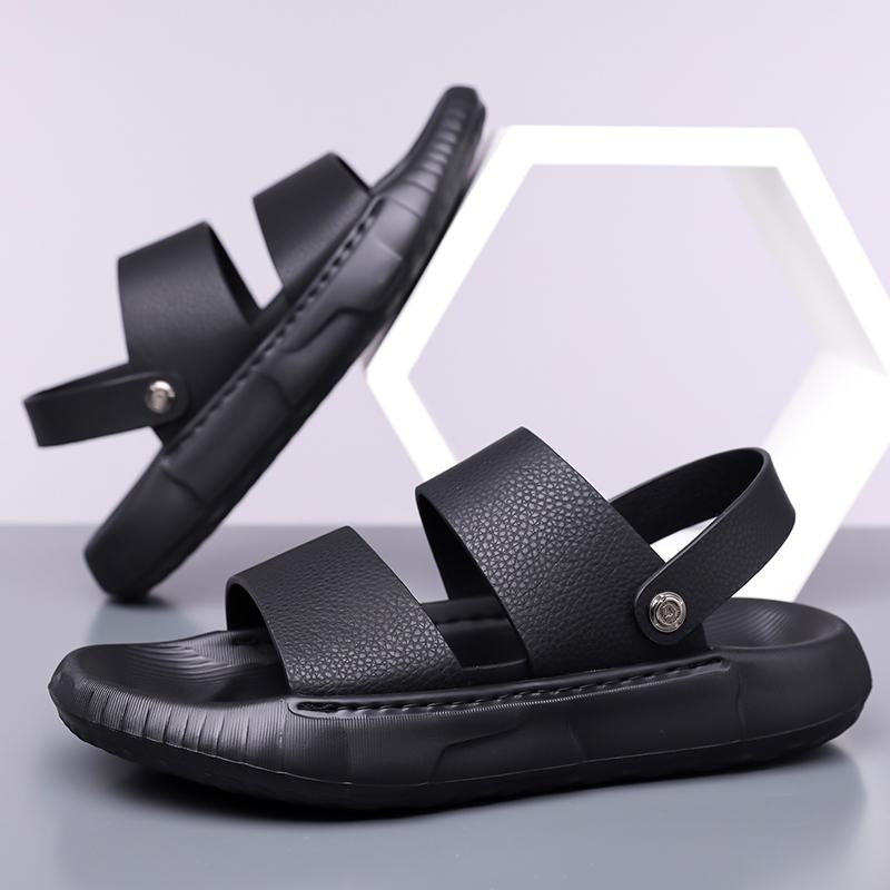 Fashion Minimalism Summer Men Soft High Quality Leisure Sandals Men's Outdoor Ventilation Lightweigh Non-slip Genuine Leather Sandals