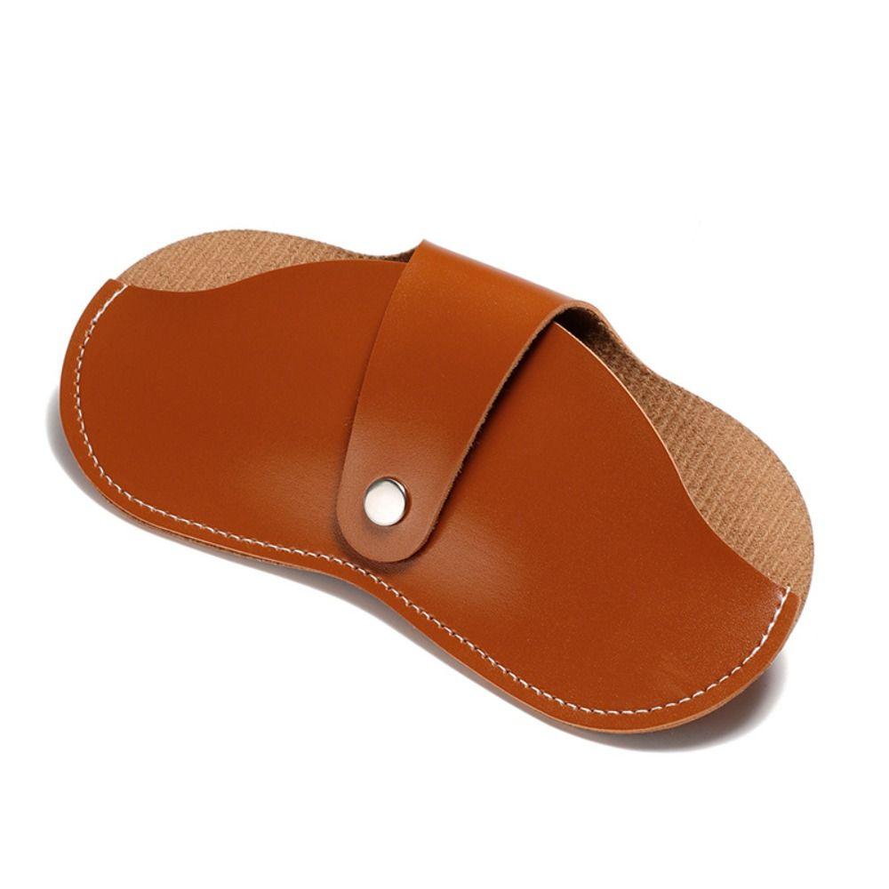 Halter Sunglasses Storage Clip Pu Leather Eyeglasses Case Fashion Glasses Storage Bag  Female