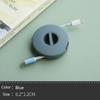 Rotatable Round Earphone Winder Mobile Phone Data Cable Charger Wire Storage Box Automatic USB Cord Adjustable Cables Holder