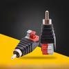 Push-button RCA Audio Head Solder-Free AV Terminal Block To Lotus Male/Female Socket
