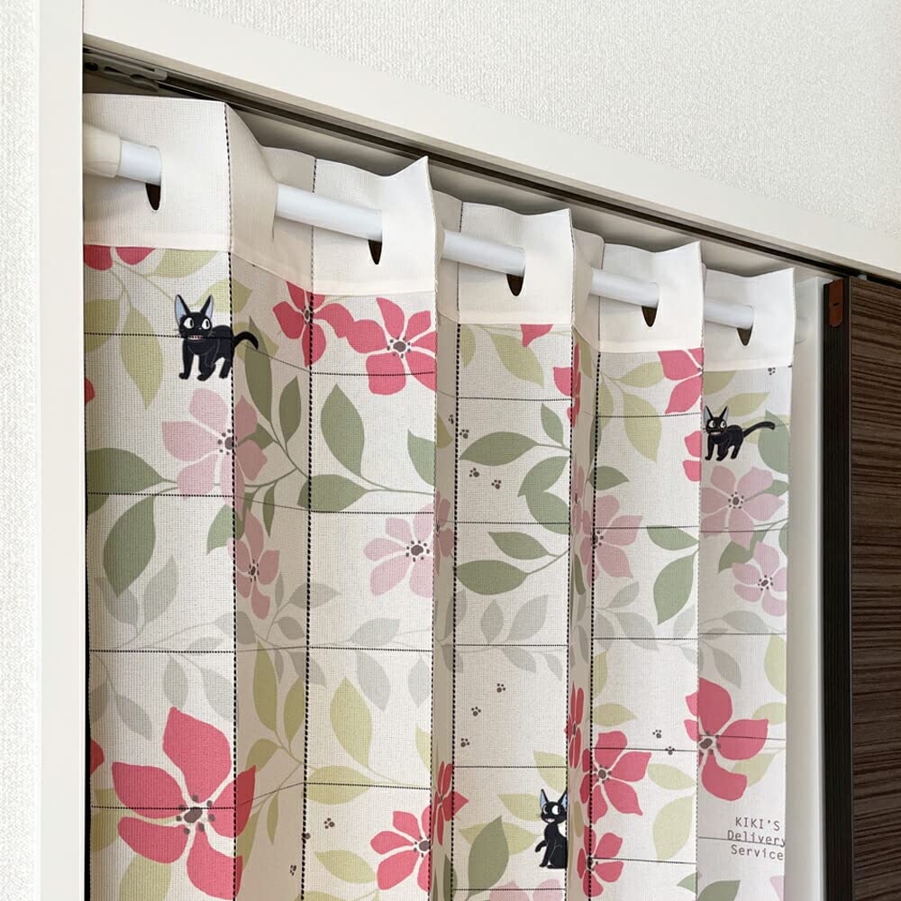 Noren Kobo Accordion Curtain Ghibli Delivery Service Putter Curtain Room Divider Curtain Enfleur Pink Width 96 X Length 200 Cm 98338 Kiki's