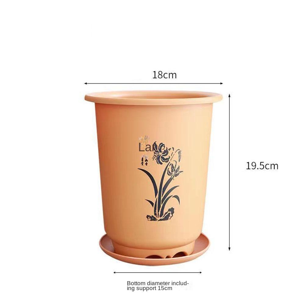 С поддоном цветочный горшок пластиковые декоративные горшки новый цветочный горшок
